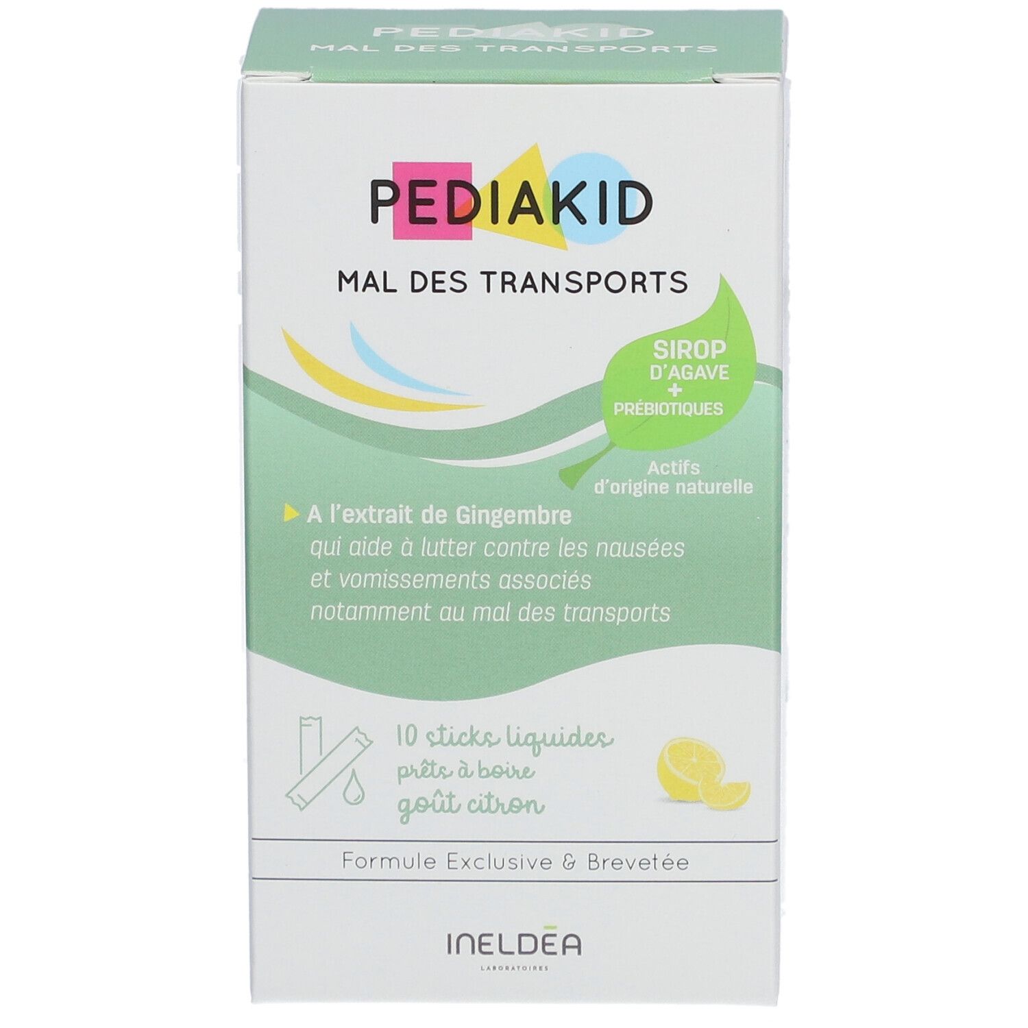 Boîte blanche Pediakid Mal des Transports. Ingrédients et informations. Marque Pediakid.