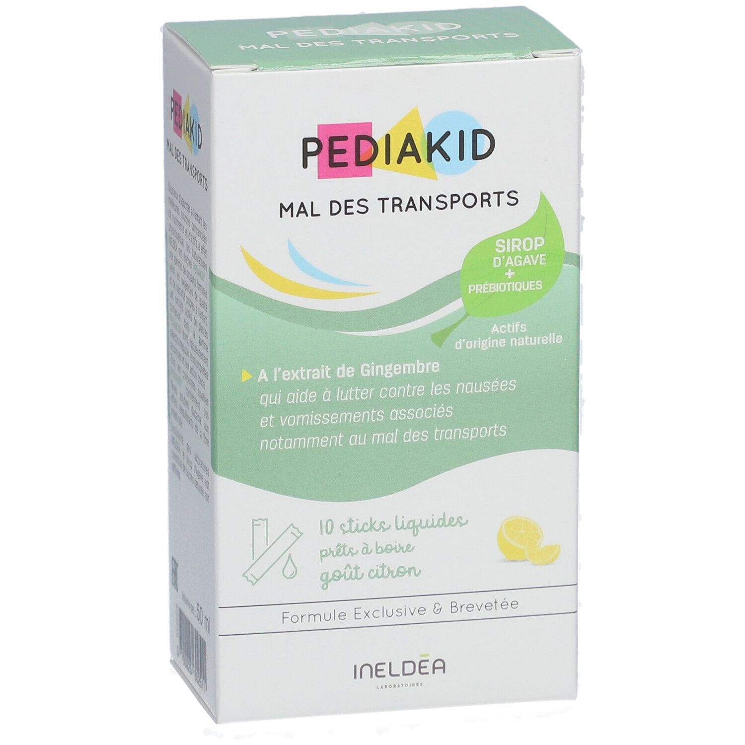 Boîte blanche Pediakid Mal des Transports. Ingrédients et informations. Marque Pediakid.