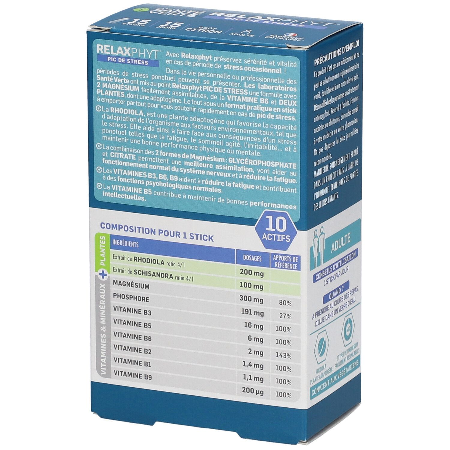 SANTE VERTE Relaxphyt® Pic de stress