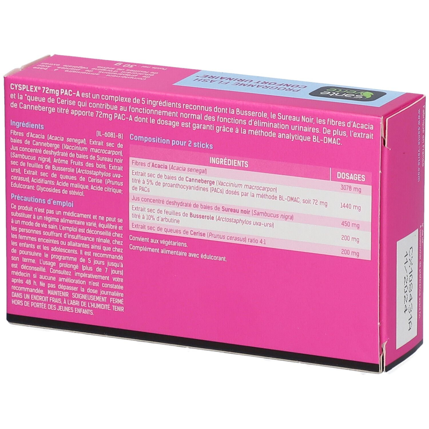 SANTE VERTE CYSPLEX® Confort urinaire