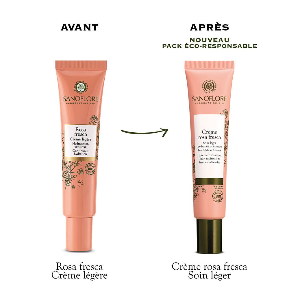 SANOFLORE Rosa fresca Crème hydratante légère certifiée bio 40ml