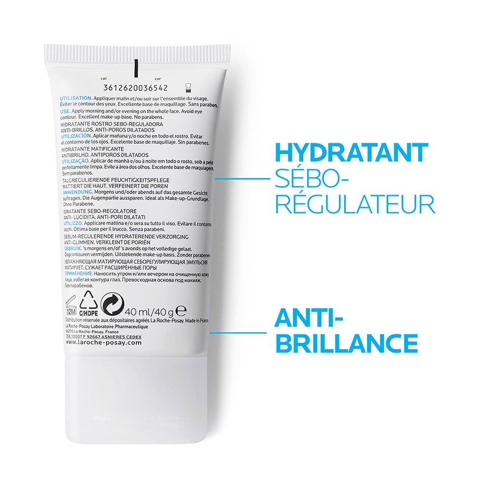 Effaclar Mat Soin hydratant sébo-régulateur + Mini gel moussant offert