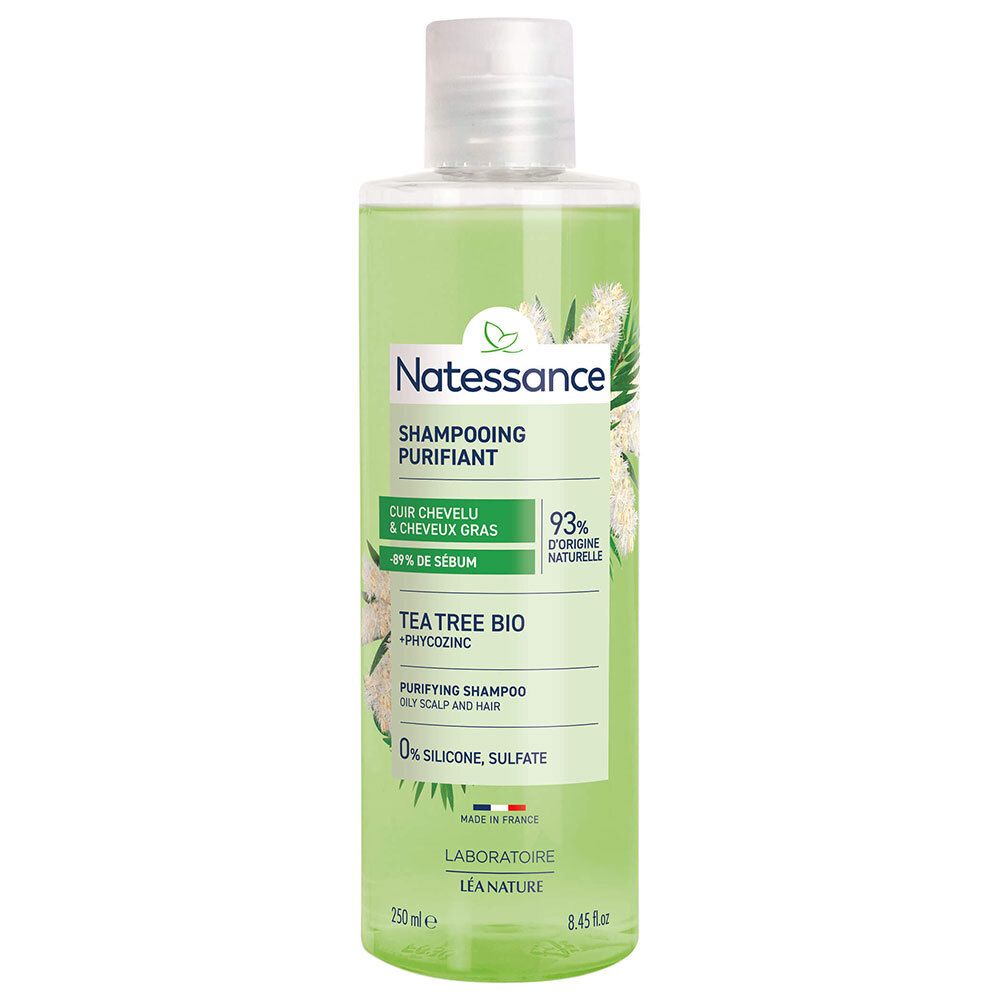 Natessance Shampooing Équilibrant Détoxifiant Tea Tree