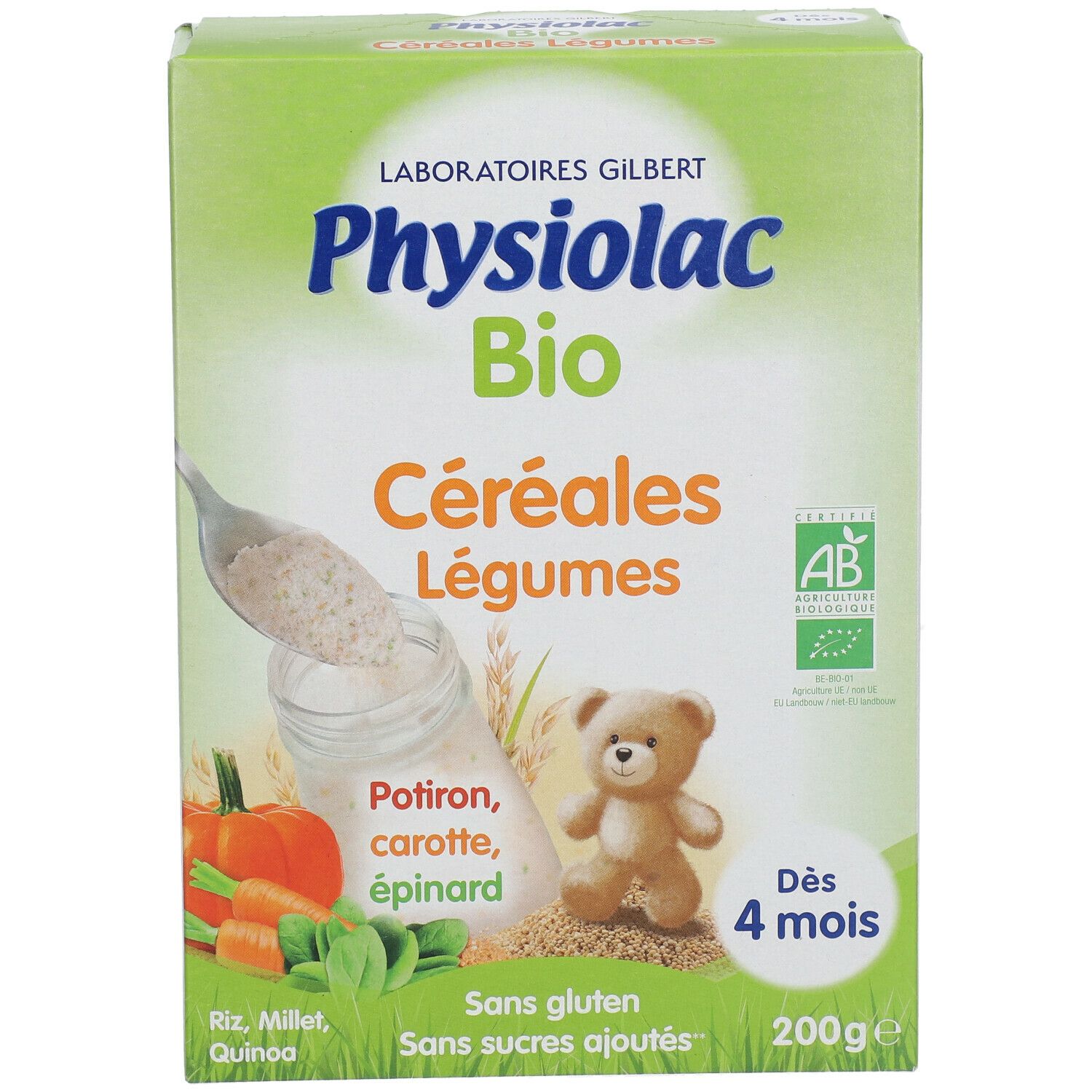 Physiolac Bio Céréales Légumes Dès 6 mois