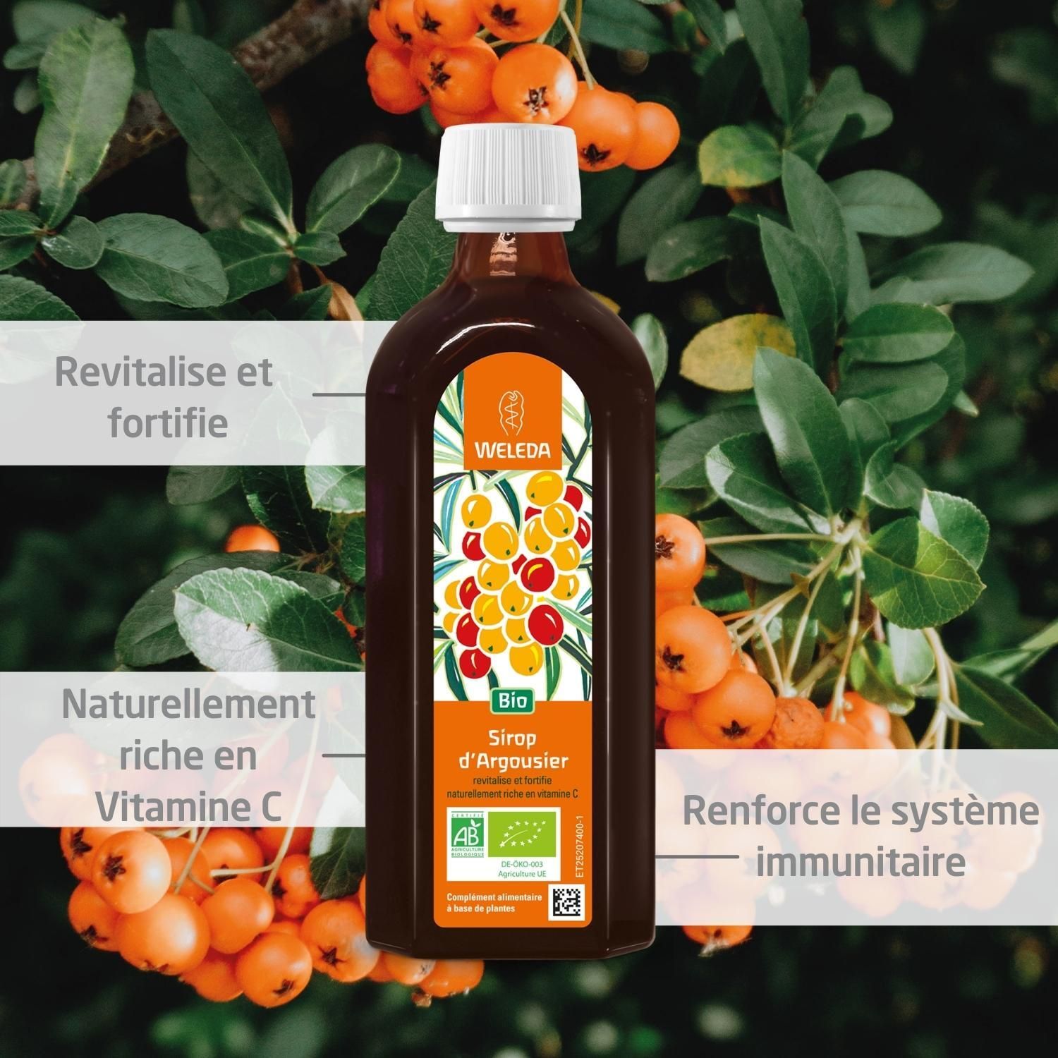 WELEDA Sirop d'Argousier Bio