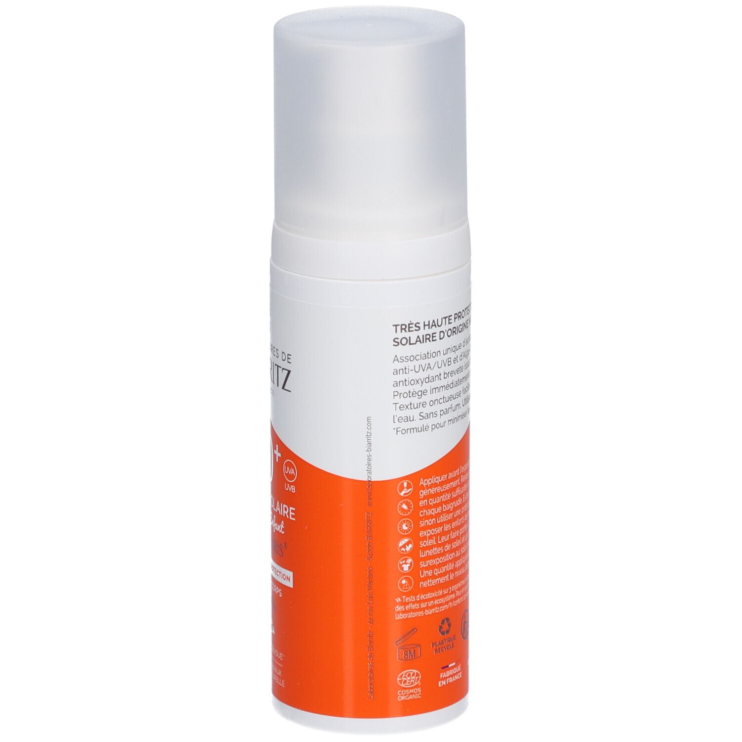 Laboratoires de BIARRITZ CREME SOLAIRE SPF50+ CERTIFIÉ BIO