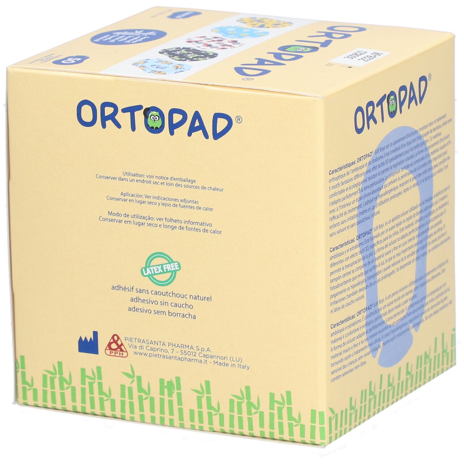 ORTOPAD SOFT BOYS JUNIOR  - Pansement orthoptique hypoallergénique, adhésif, décoré, nourr