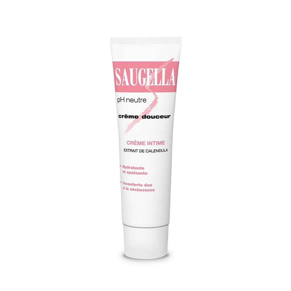Saugella - Crème Douceur - Crème hydratante Intime pour les femmes - Apaise les démangeaisons et les sensations de brûlures - Maintient une flore intime hydratée et équilibrée - Tube 30 ml