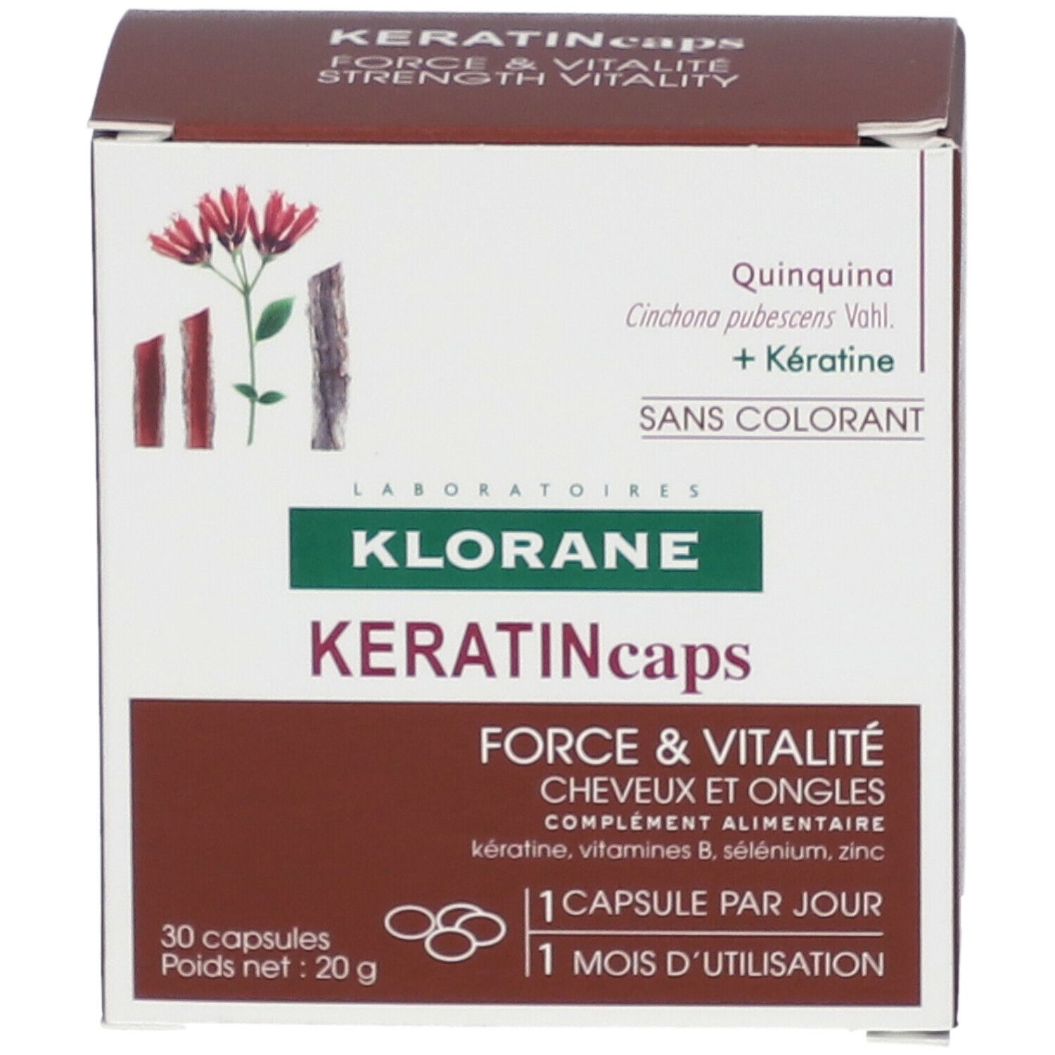 KLORANE KeratinCaps - Complément alimentaire