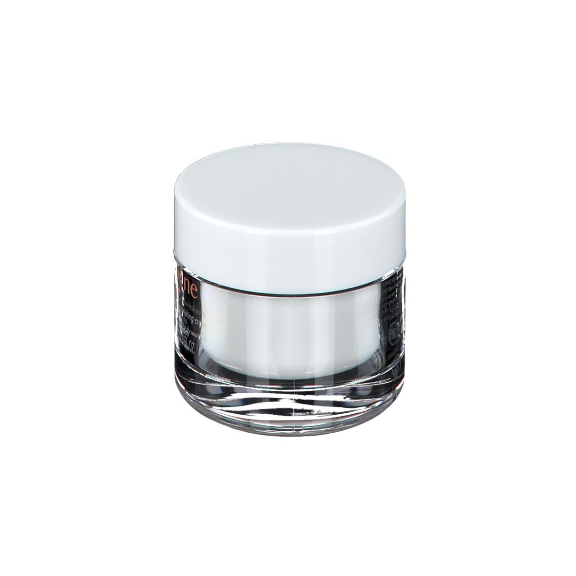 Pot de crème avec couvercle blanc. Inscription: Eau Thermale Avène, Crème nutritive revitalisante. Pour peaux sèches et sensibles.
