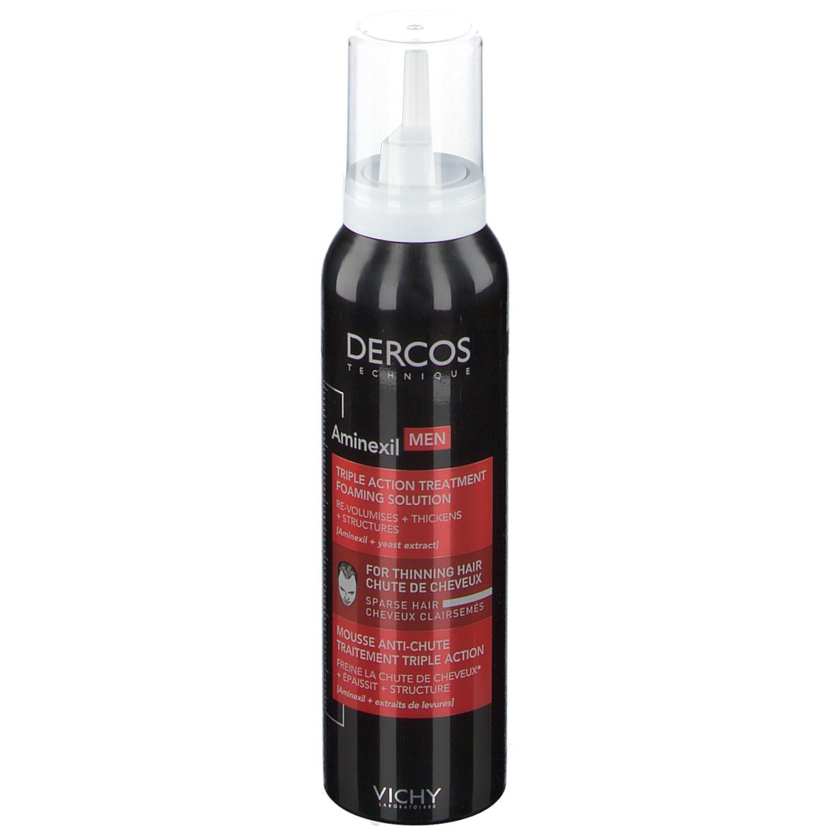VICHY Dercos Technique Aminexil Men Mousse Antichute Traitement Triple Action