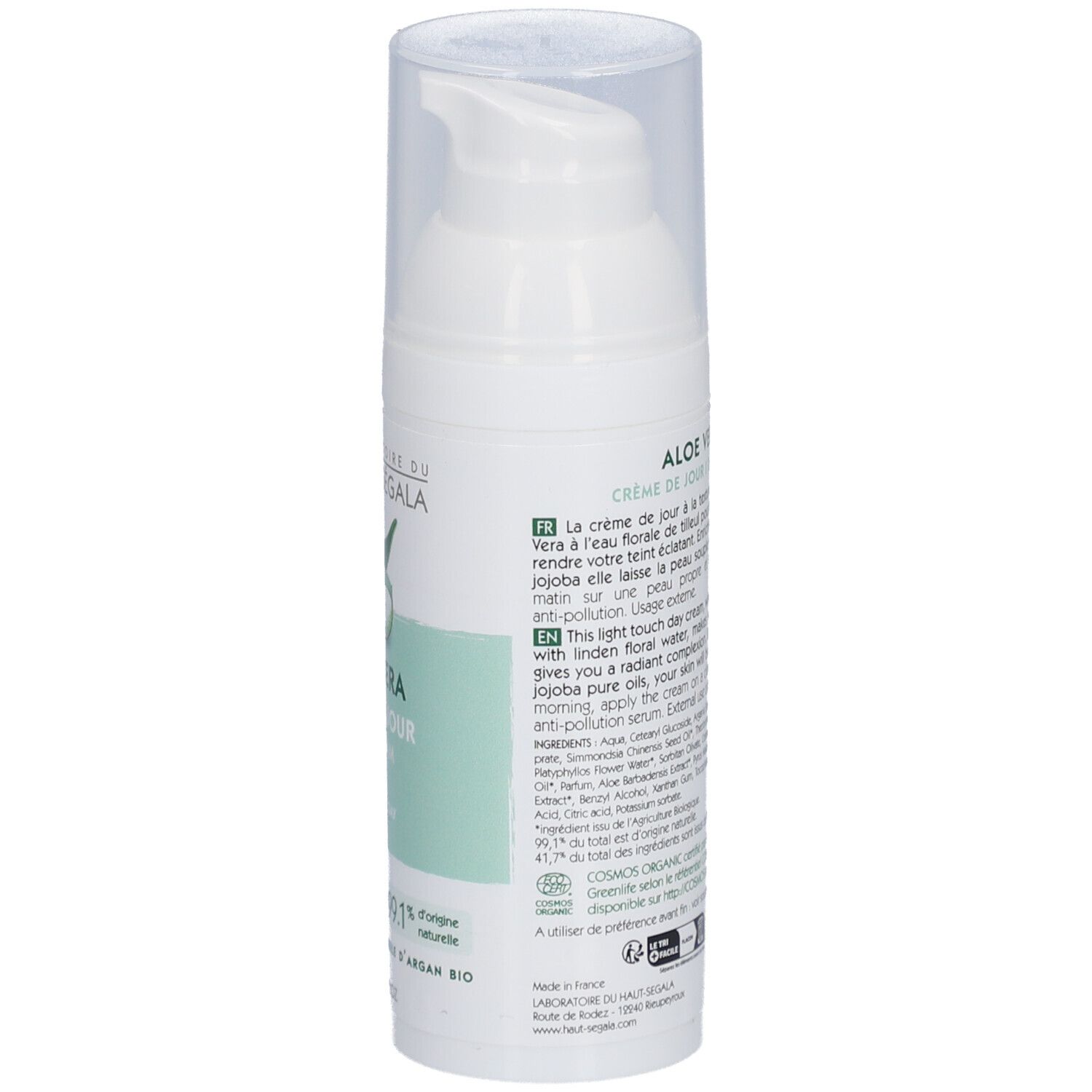 Laboratoire du Haut-Ségala Aloe Vera Crème de Jour Bio