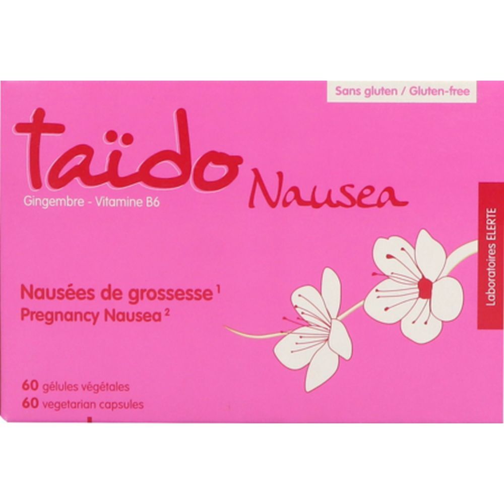 Taïdo Nausea, Gélule, complément alimentaire à base de gingembre et vitamine B6, bt 60