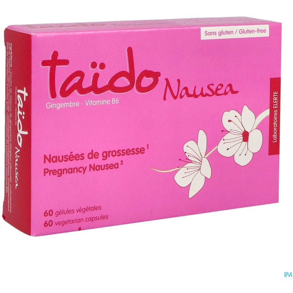 Taïdo Nausea, Gélule, complément alimentaire à base de gingembre et vitamine B6, bt 60