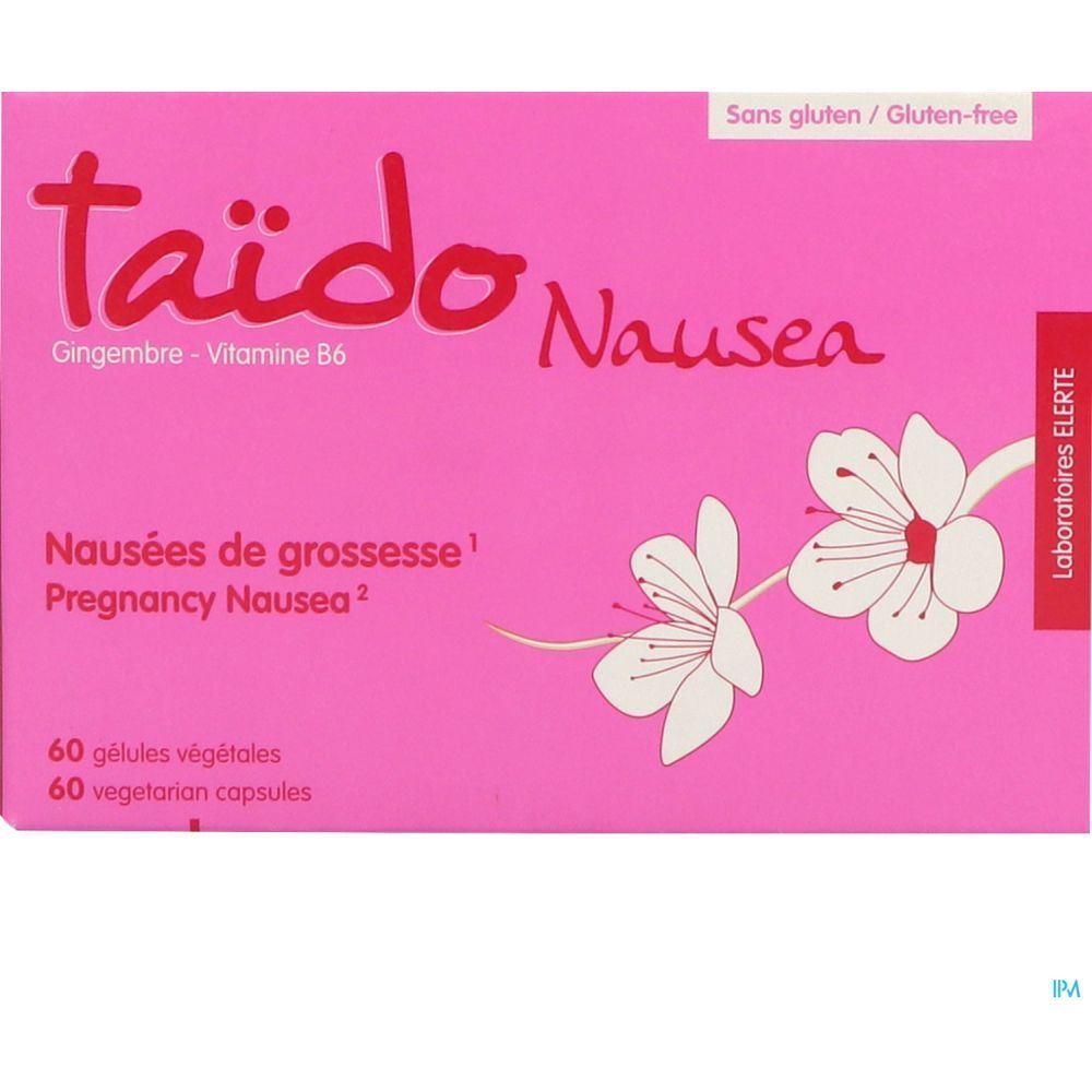 Taïdo Nausea, Gélule, complément alimentaire à base de gingembre et vitamine B6, bt 60