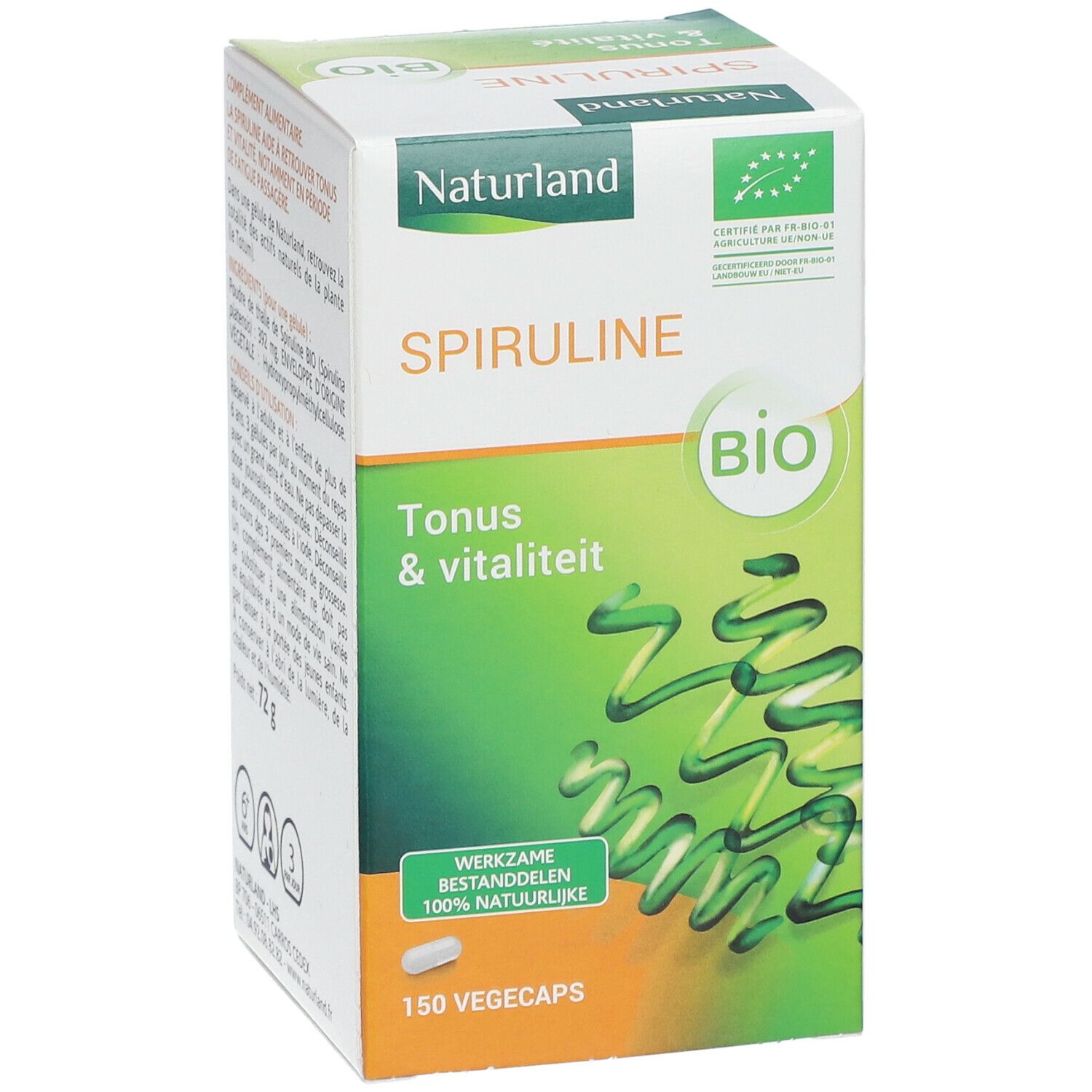 Naturland Spiruline Végécaps® Bio Tonus & Vitalité 150 pc(s) - Redcare  Pharmacie