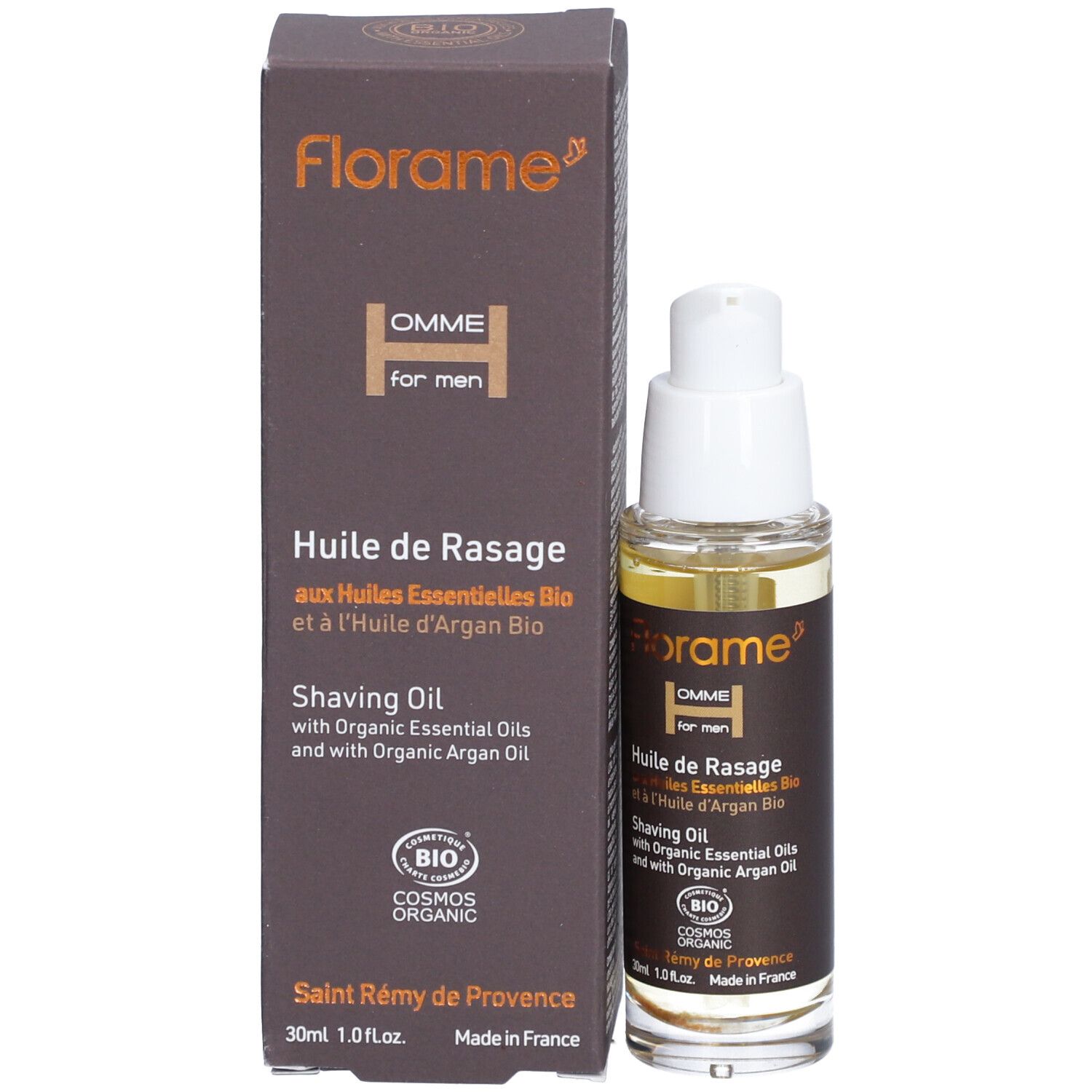 Florame Huile de rasage homme BIO cèdre & argan