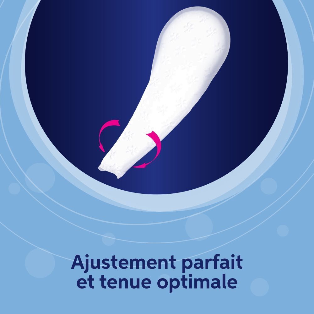Vania Confort protège-slip, ajustement parfait et tenue optimale.
