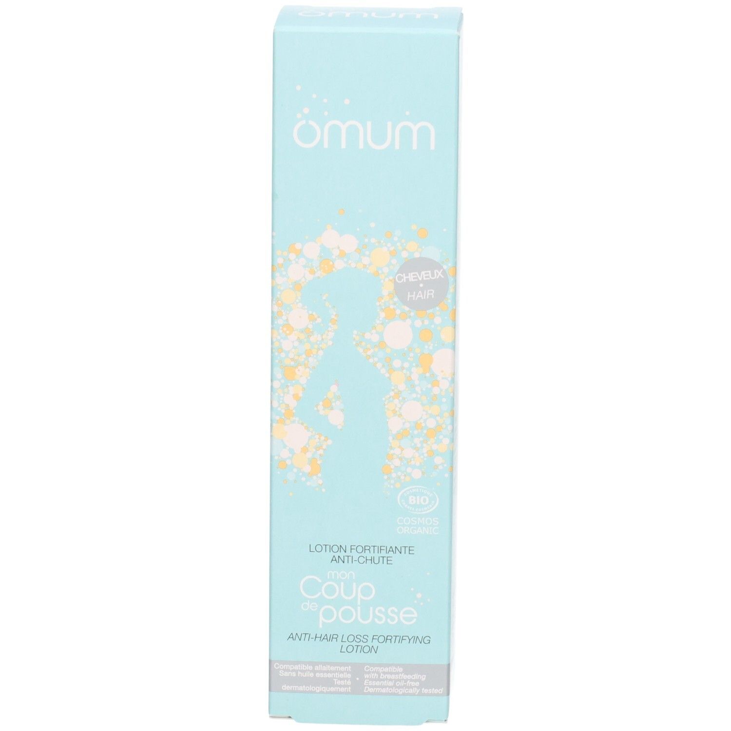 Boîte pliante OMUM Mon Coup de Pousse avec silhouette stylisée.