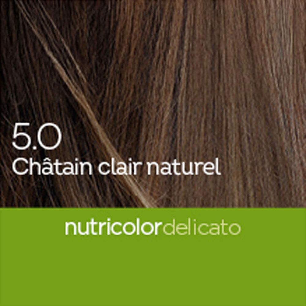 BIOKAP Nutricolor Delicato Teinture pour Cheveux 5.0 Châtain Clair Naturel