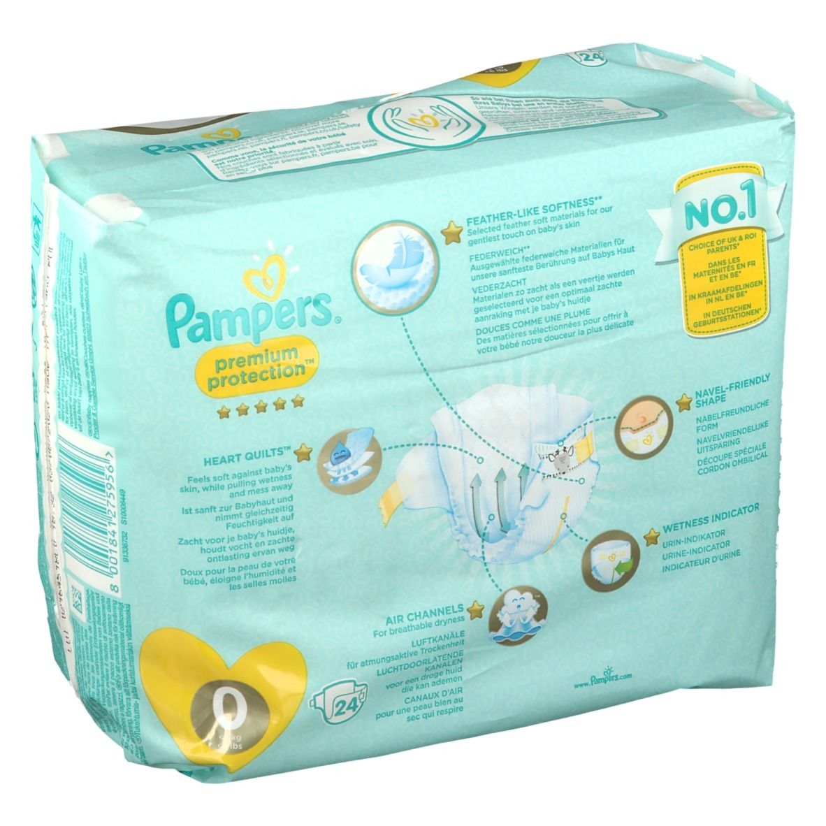 Pampers® Premium Protection™ Taille 0, 0 - 3 kg, Couches