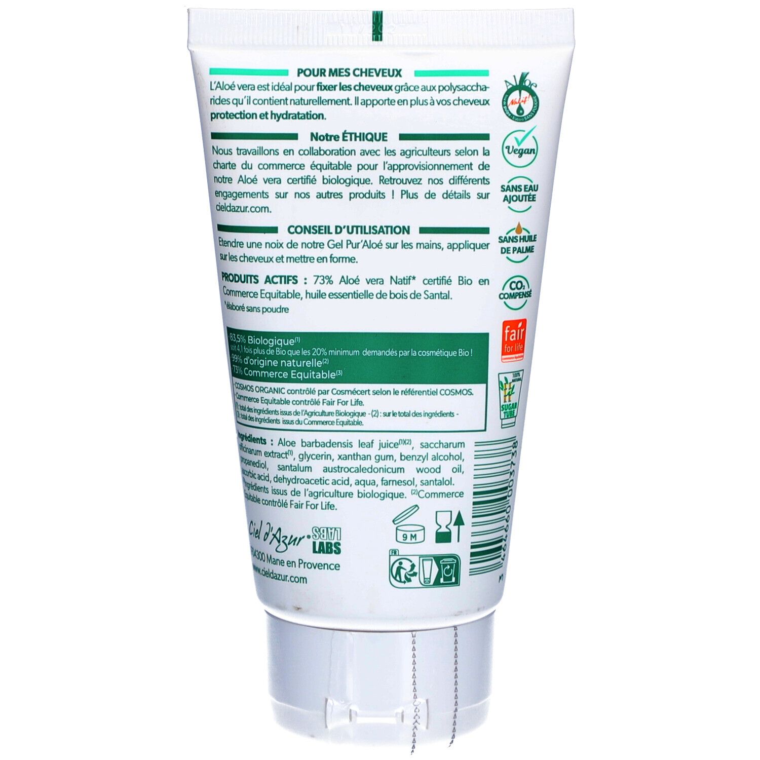 CIEL D'AZUR PurAloé Gel Coiffant