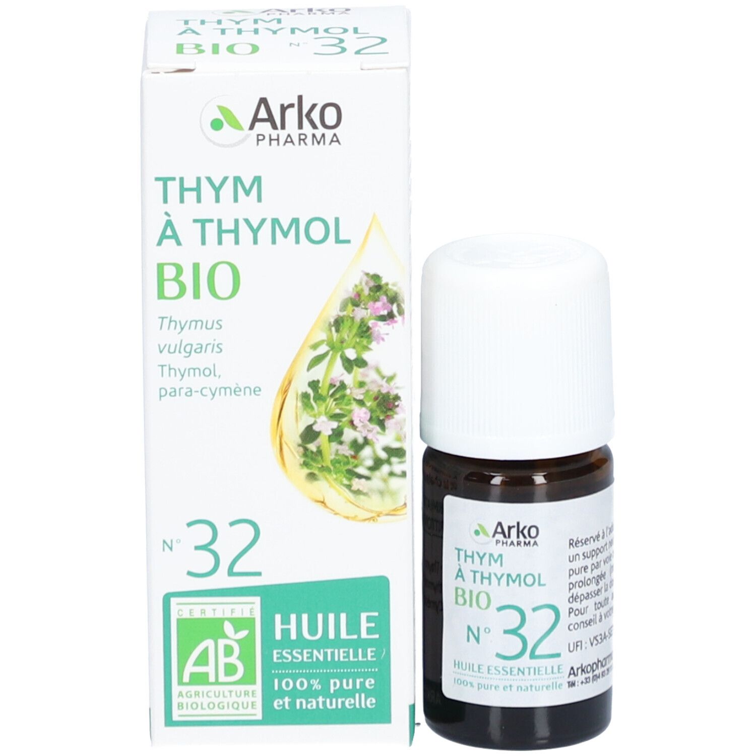 Arko essentiel huile essentielle bio 100 % pure et naturelle