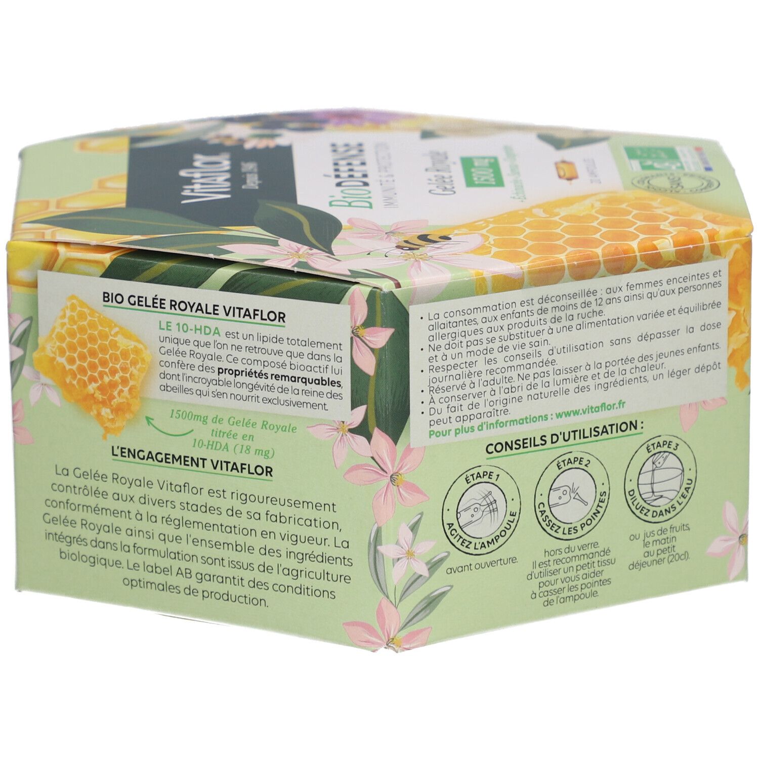Vitaflor BioDéfense Gelée Royale Bio 1500 mg