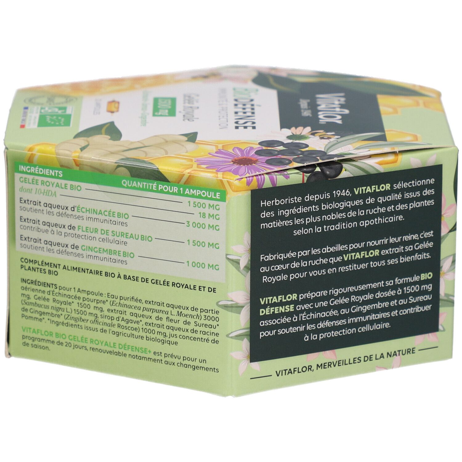 Vitaflor BioDéfense Gelée Royale Bio 1500 mg