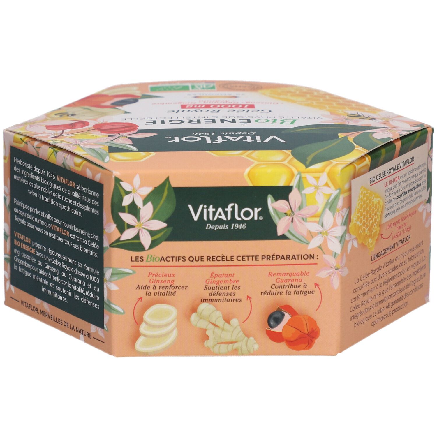 Vitaflor® APICULTE Gelée Royale Bio 1000 mg Energie+