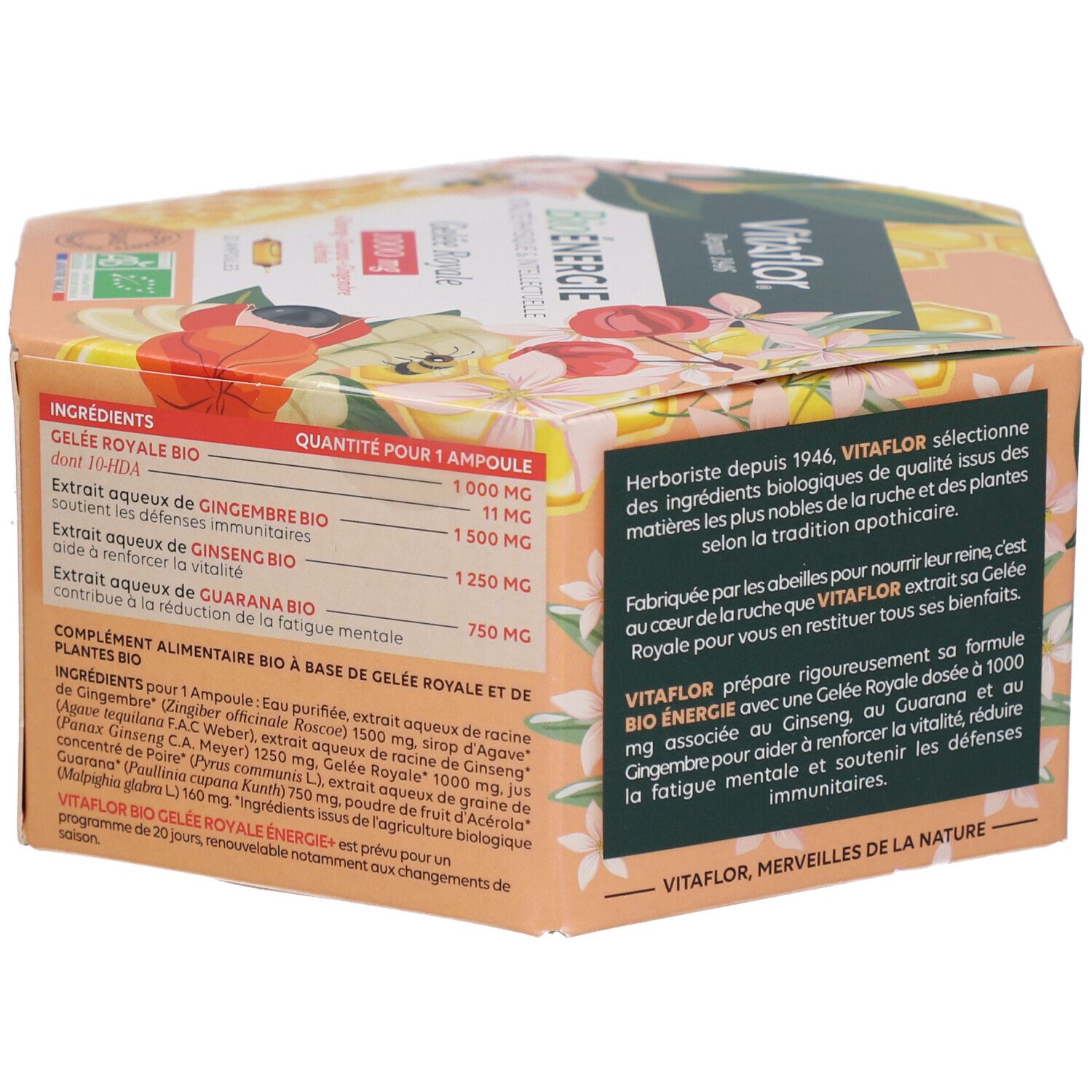Vitaflor® APICULTE Gelée Royale Bio 1000 mg Energie+