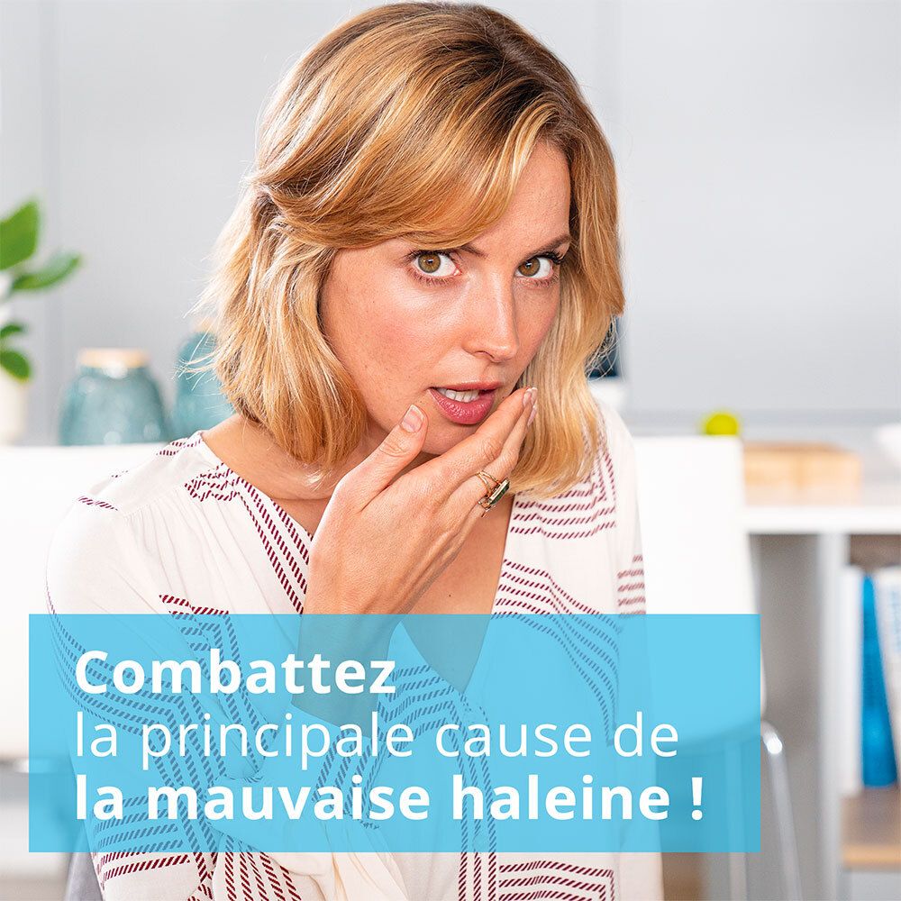 CB12 - Sensitive - Bain de bouche - Lutte contre la mauvaise haleine pendant 12 heures - Dents sensibles - Sans alcool - Arôme menthe légère - 250 ml