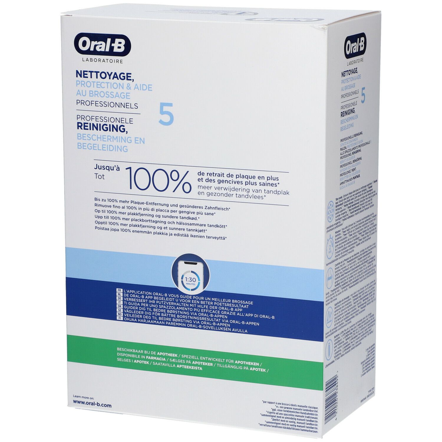 Oral-B Laboratoire Nettoyage, Protection & Aide au Brossage Professionnels 5 Brosse à dents électrique