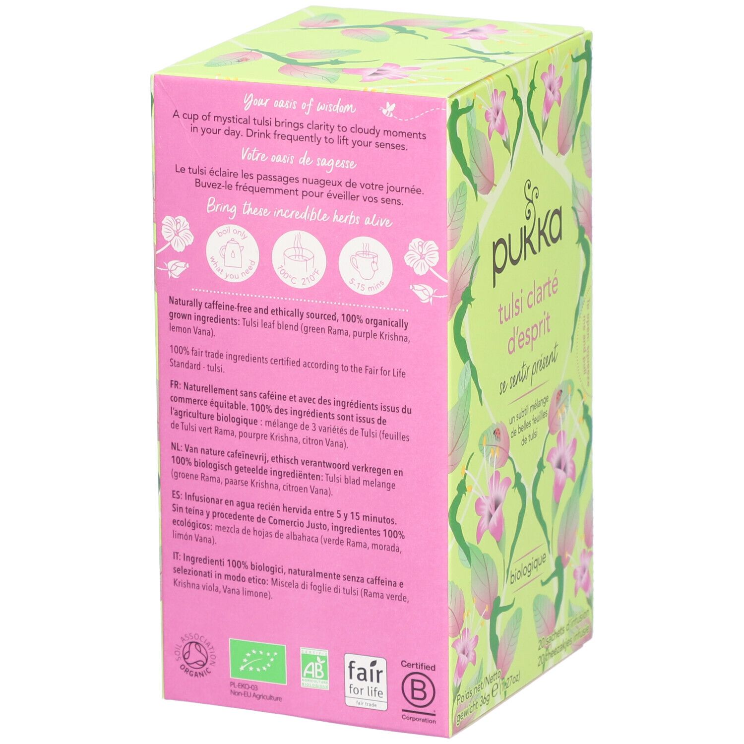 pukka tulsi clarté d'esprit