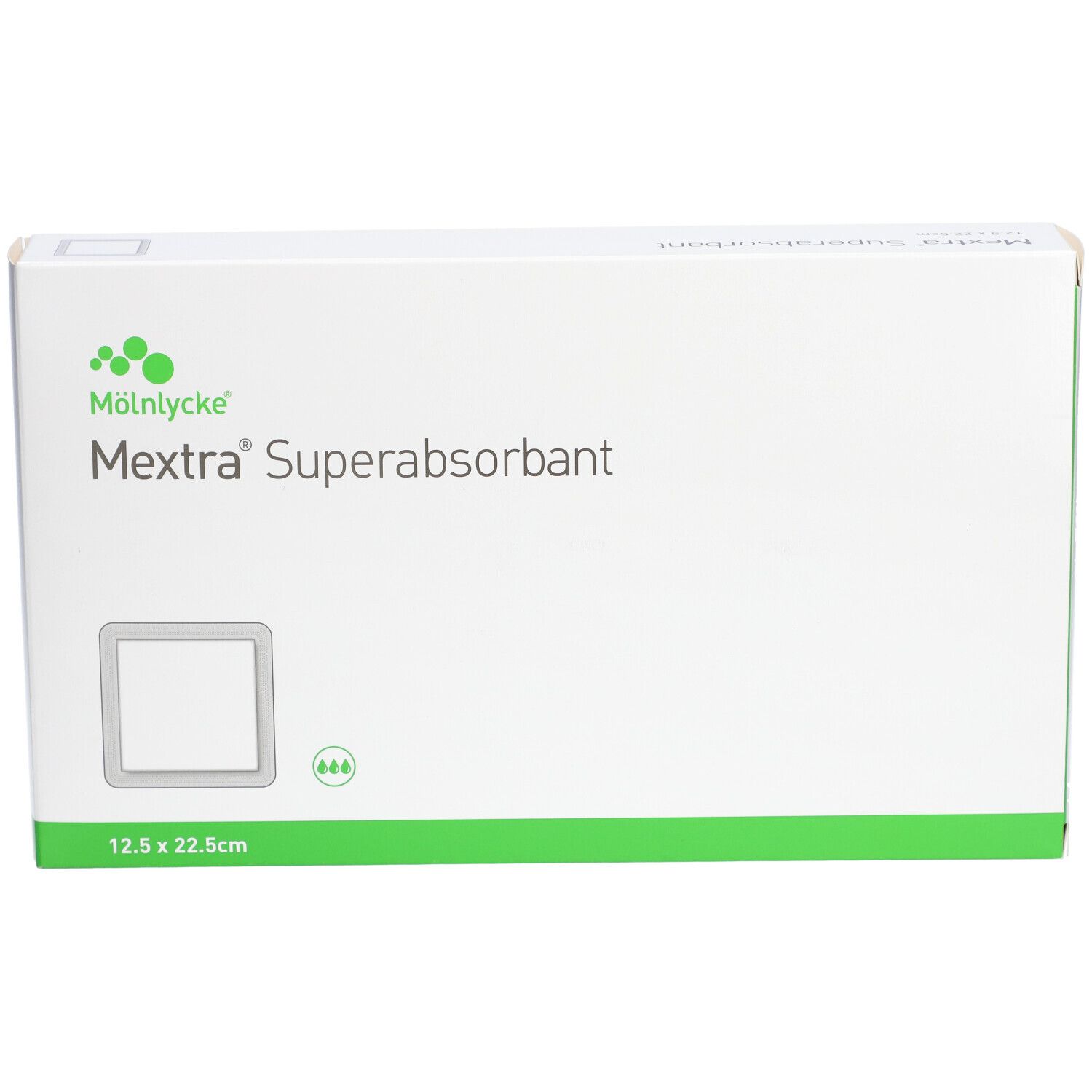 MEXTRA SUPERABSORBANT - Pansement hydrocellulaire superabsorbant, multicouche, non adhésif