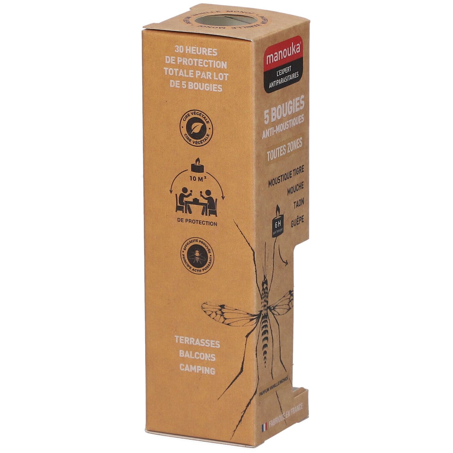 manouka® Bougie anti-moustiques