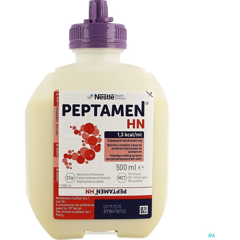 Peptamen HN Smartflex, Denrée alimentaire destinée à des fins médicales spéciales, bouteil