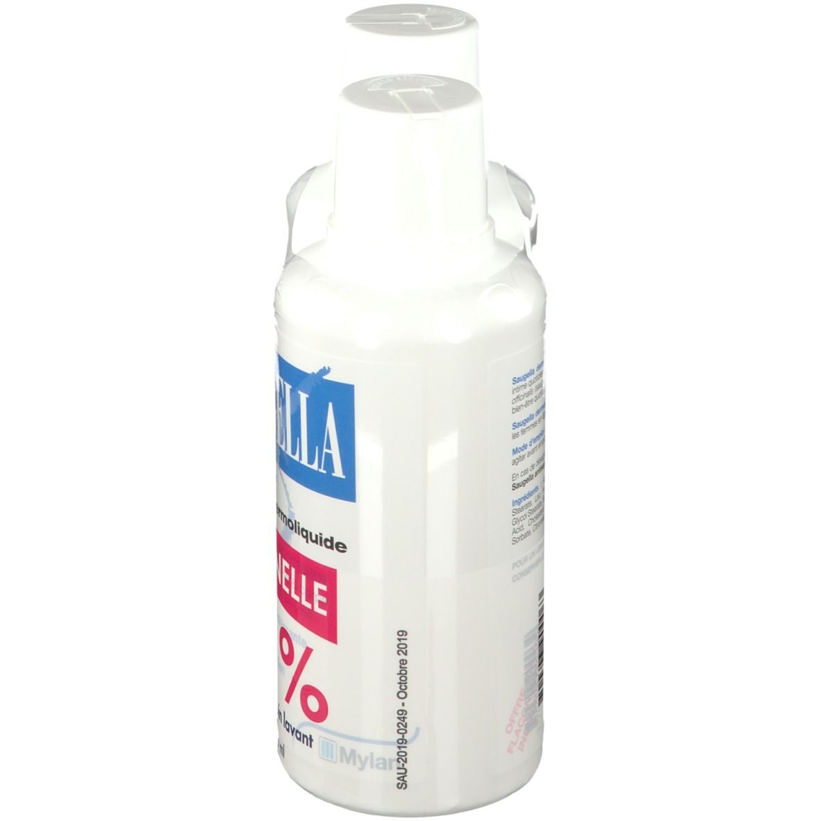 Saugella - Dermoliquide - Soin lavant pour l’hygiène intime quotidienne des femmes adultes - à base d’extrait de Sauge - Assure le bien-être intime quotidien - Flacons Lot 2x500 ml