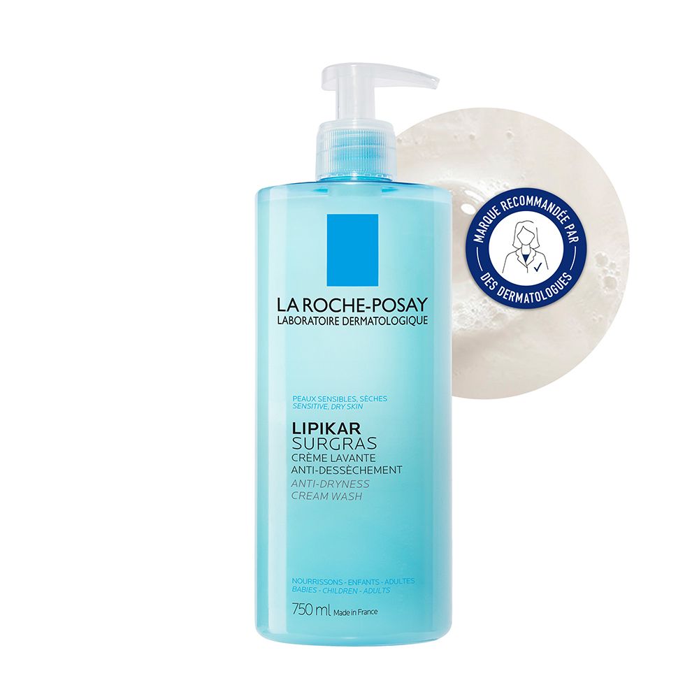 Lipikar Surgras Crème lavante anti-dessèchement 750ml