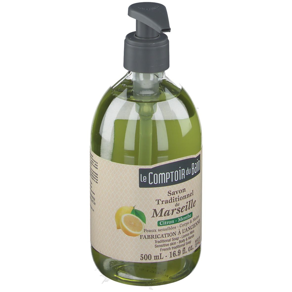 Le Comptoir du Bain savon de Marseille citron menthe