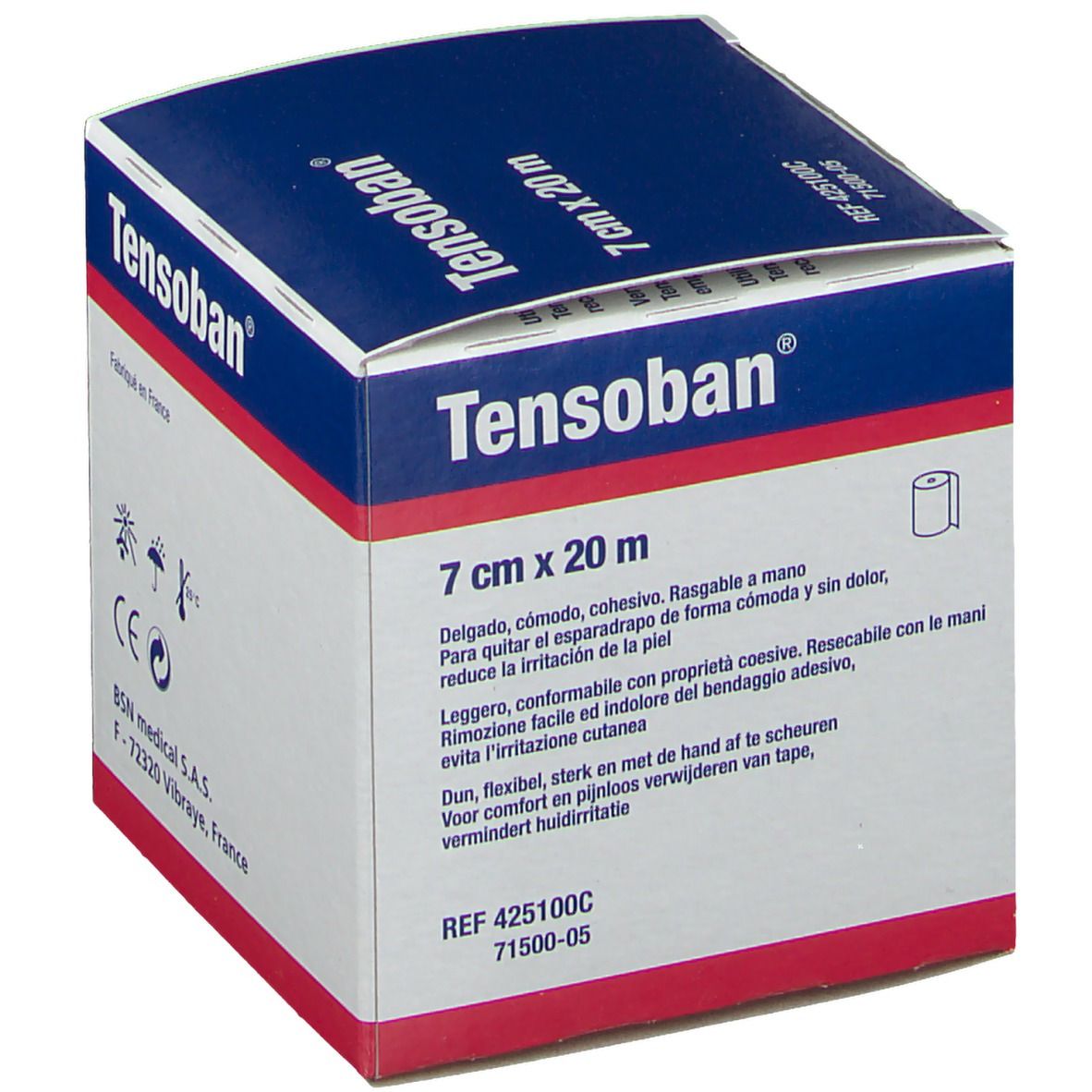 BSN Tensoban bande mousse protection 20 m x 7 cm