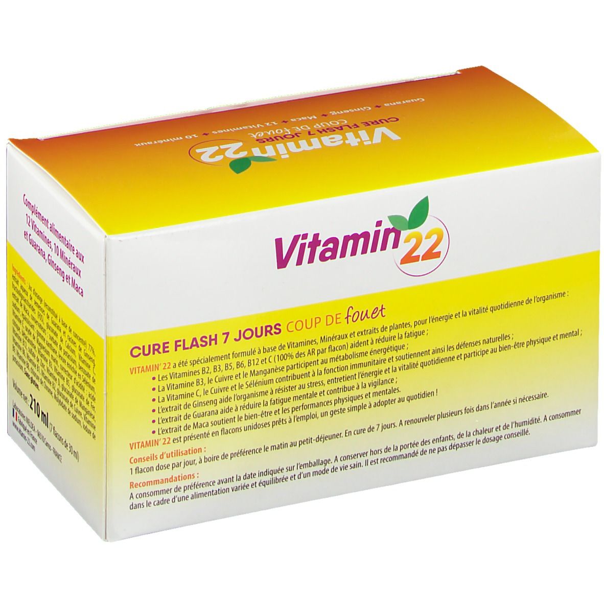 Vitamin 22 CURE FLASH 7 JOURS 7 pc(s) - Redcare Pharmacie
