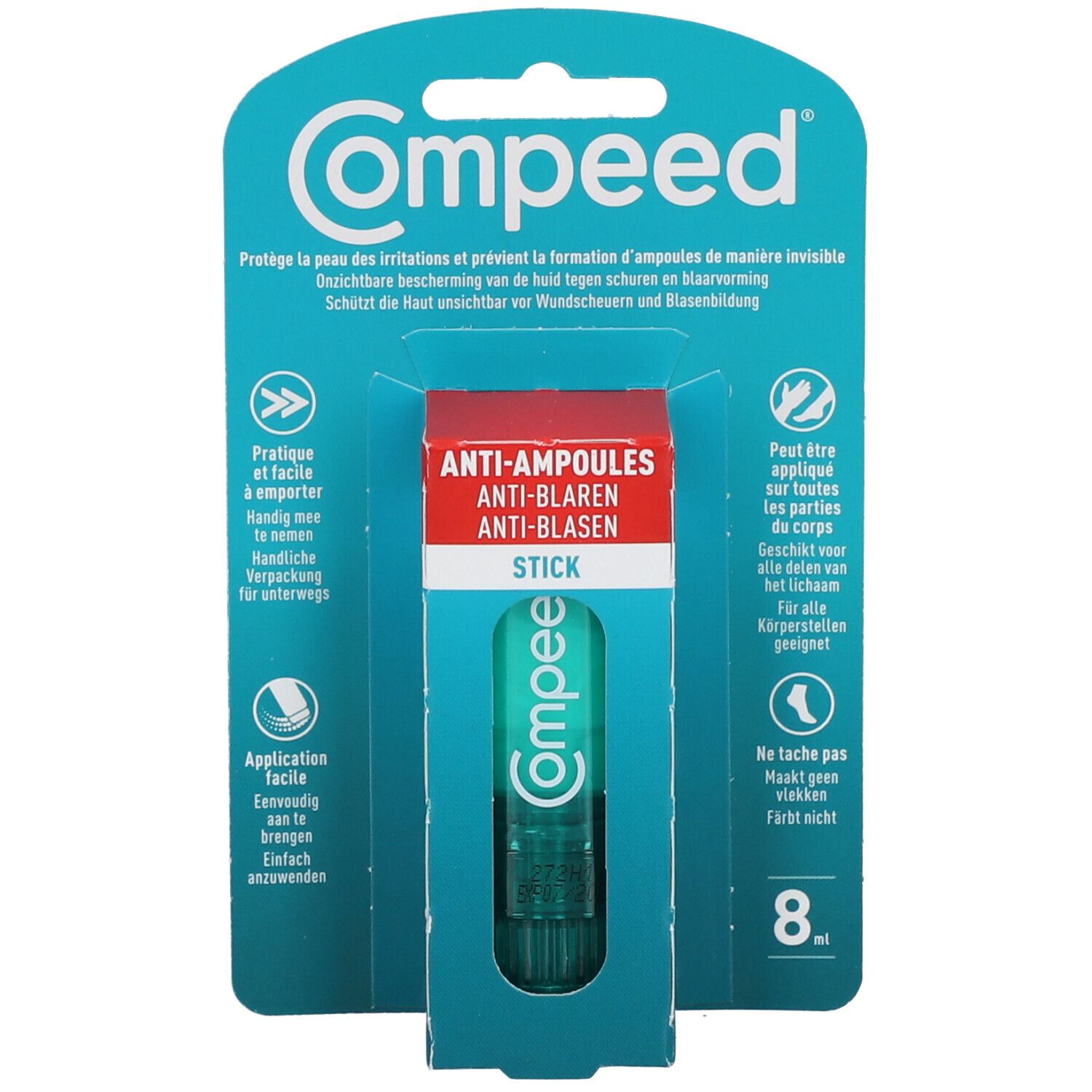 Compeed® - Stick Anti-Ampoule et Anti-Frottement 8ml