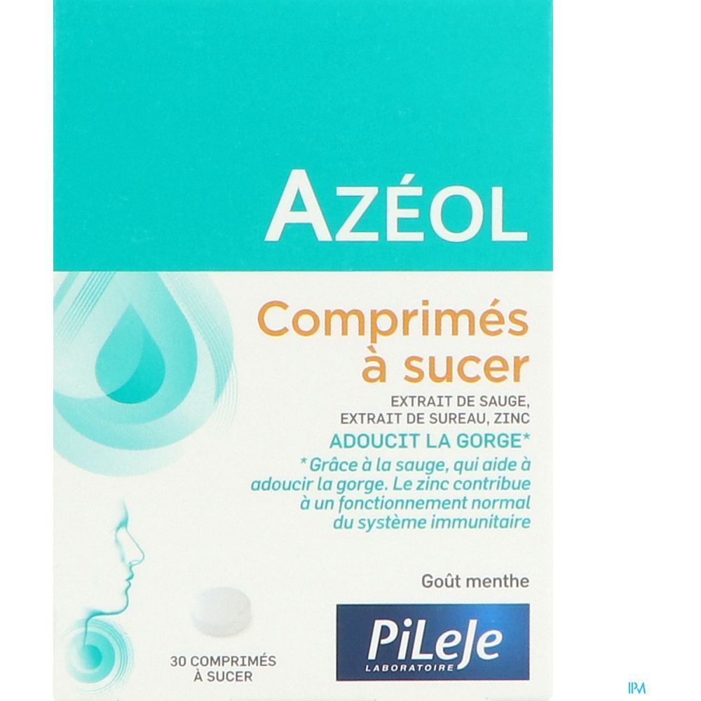 Azéol Comprimé à Sucer, Comprimé à sucer, complément alimentaire adoucissant pour la gorge