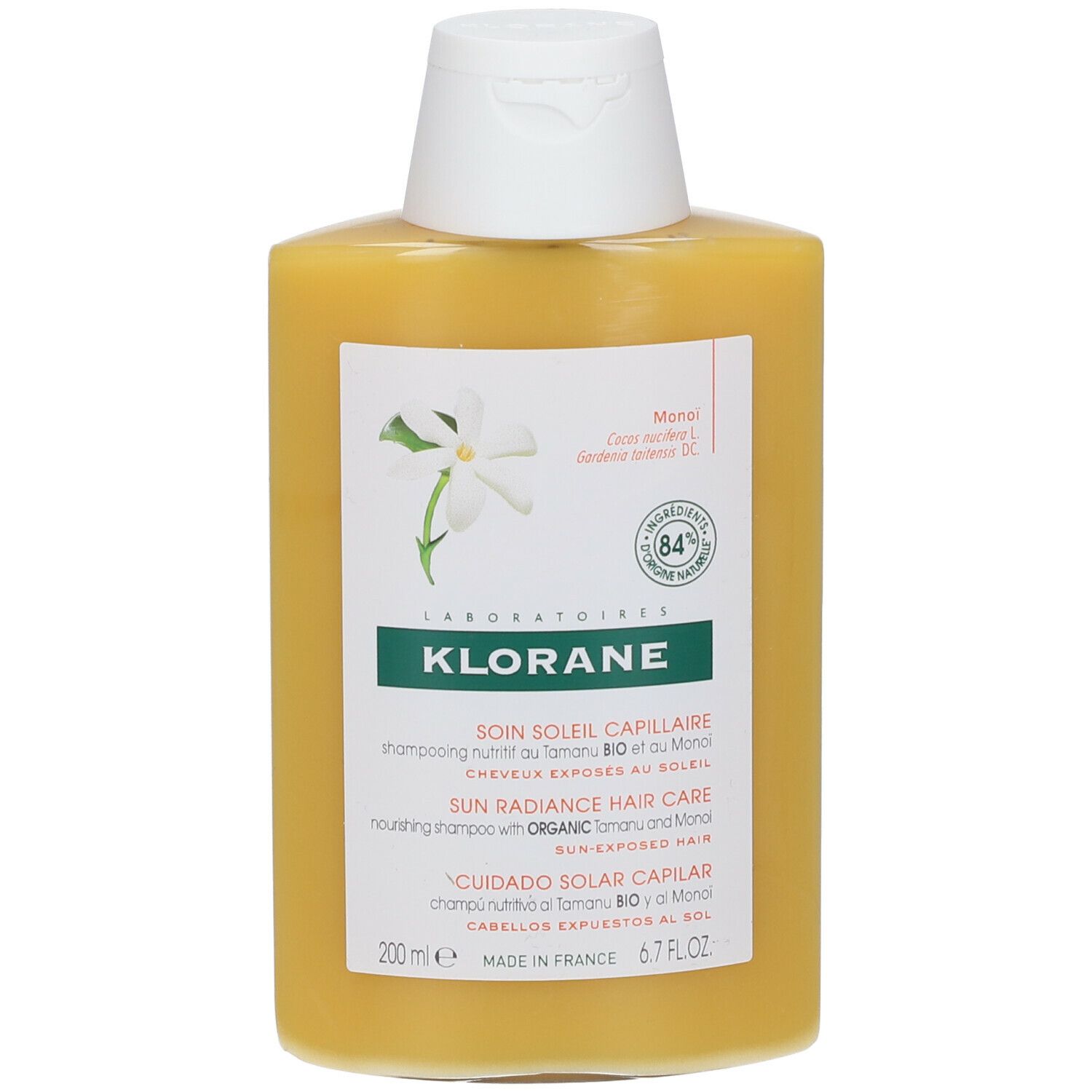 KLORANE Shampooing nutritif au Monoi et Tamanu Bio