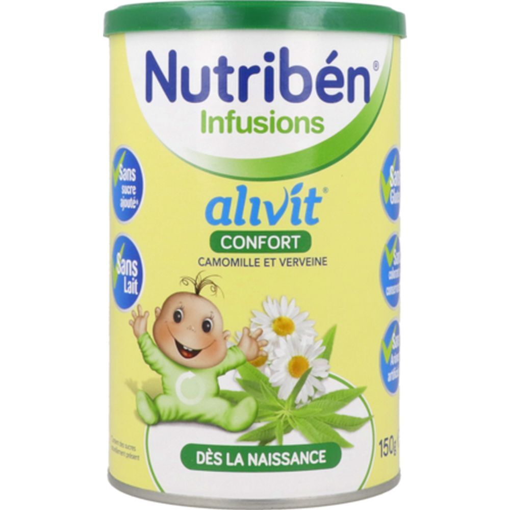 Nutribén Alivit Confort, Infusion, camomille et verveine