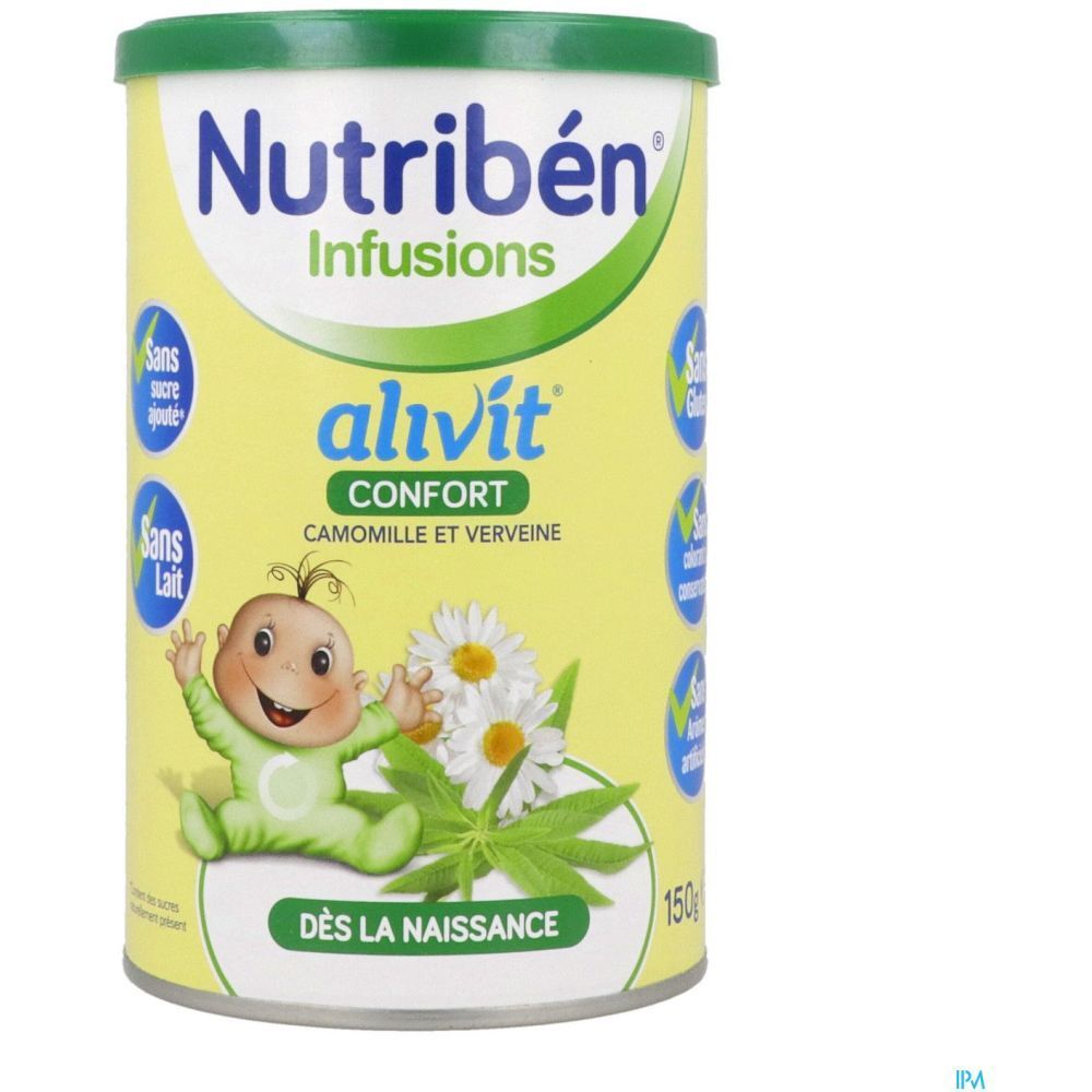 Nutribén Alivit Confort, Infusion, camomille et verveine