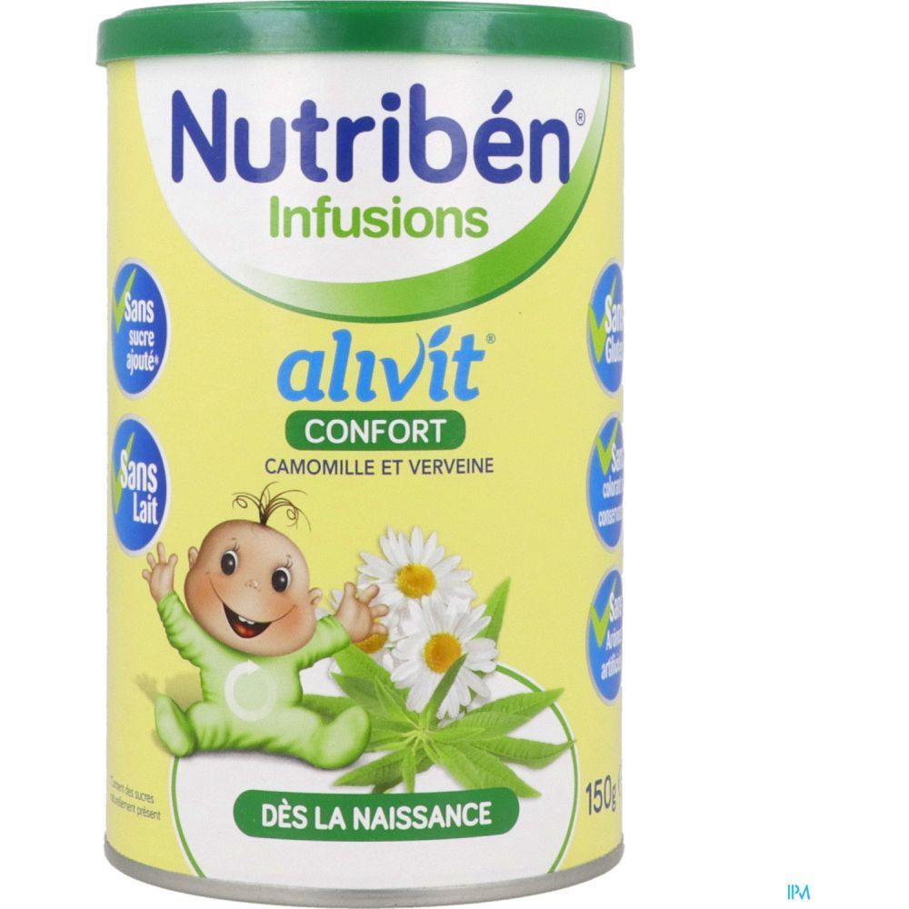 Nutribén Alivit Confort, Infusion, camomille et verveine