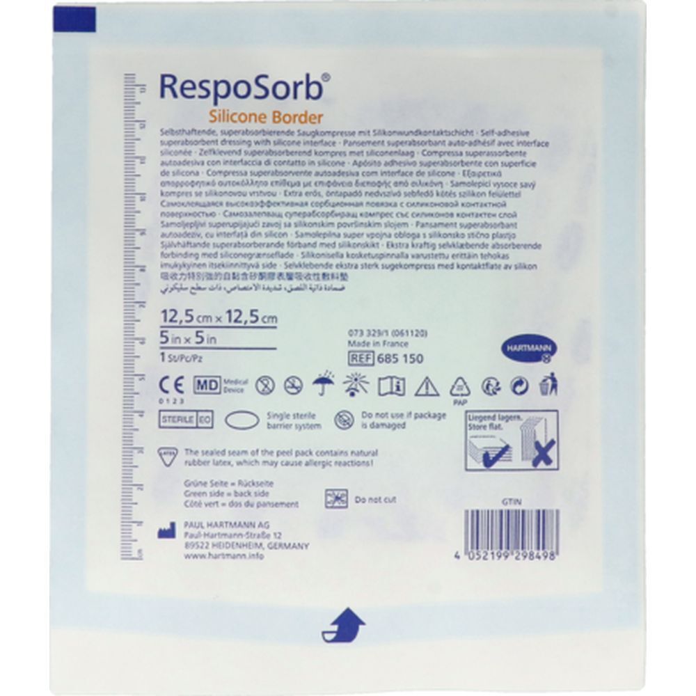 Hartmann RespoSorb® Silicone Border 12,5 x 12,5 cm