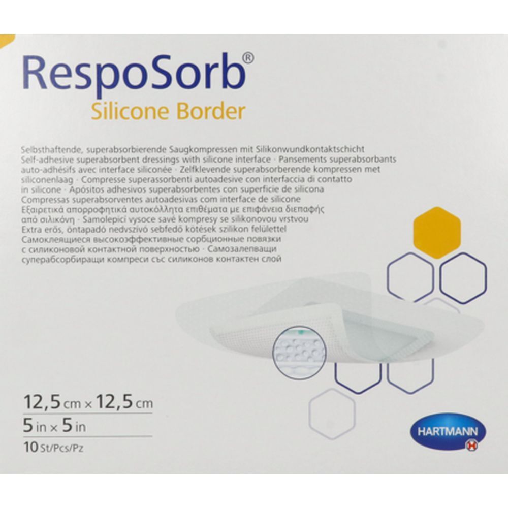 Hartmann RespoSorb® Silicone Border 12,5 x 12,5 cm